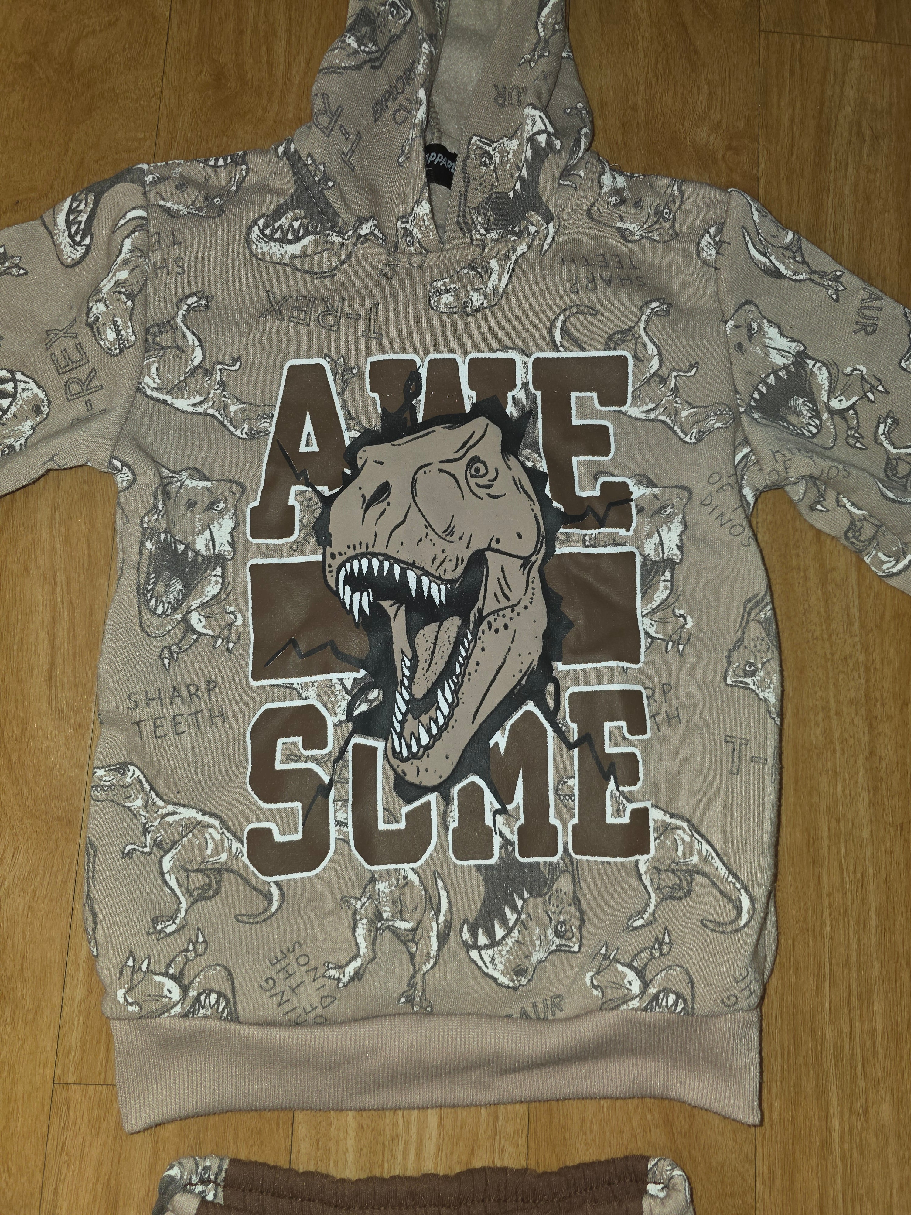 Retro Apparel Kids' Dinosaur Tracksuit Set - Size 6 - Pre-Owned