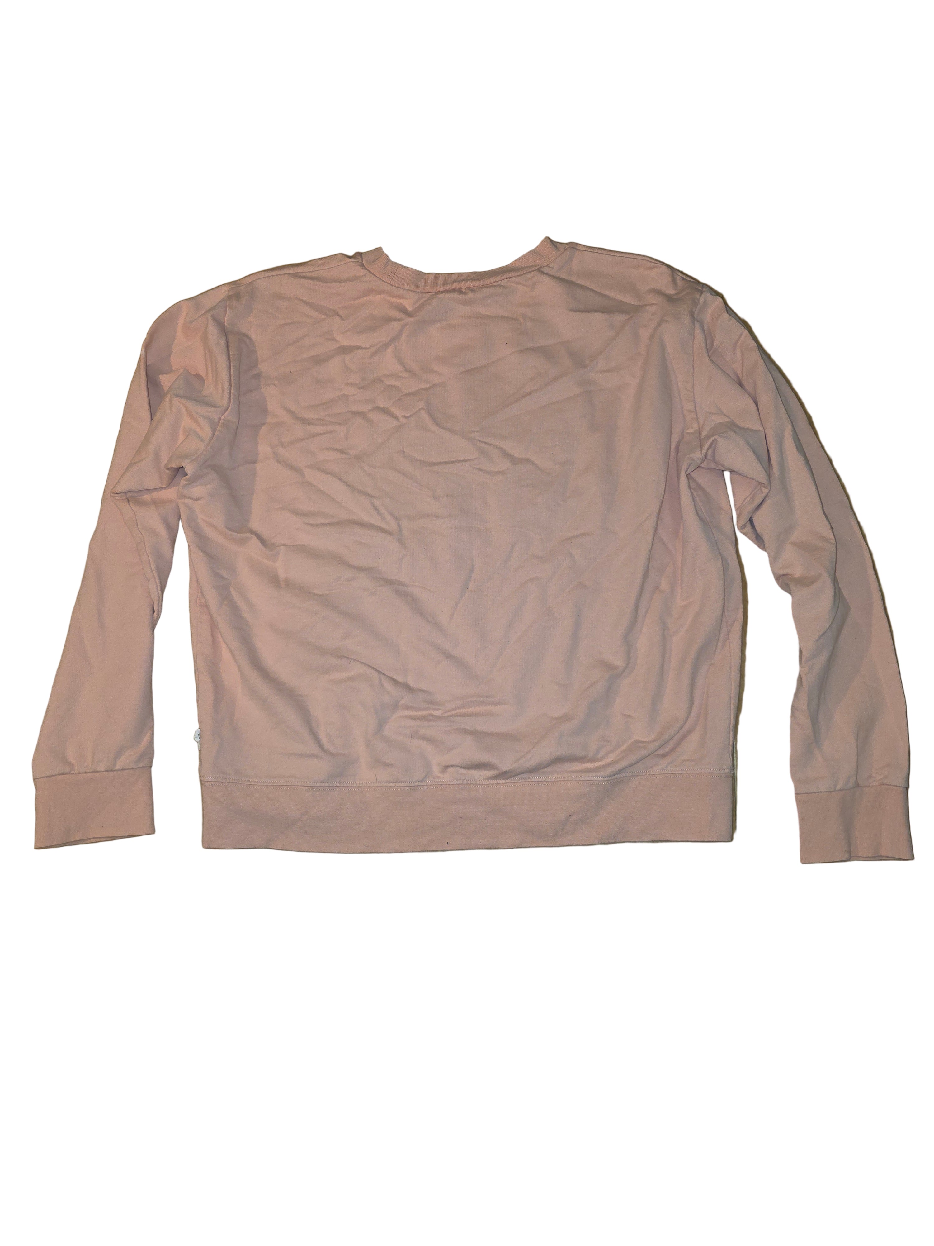 Downeast Women's East Coast Sweatshirt - Blush Pink Pullover Size M