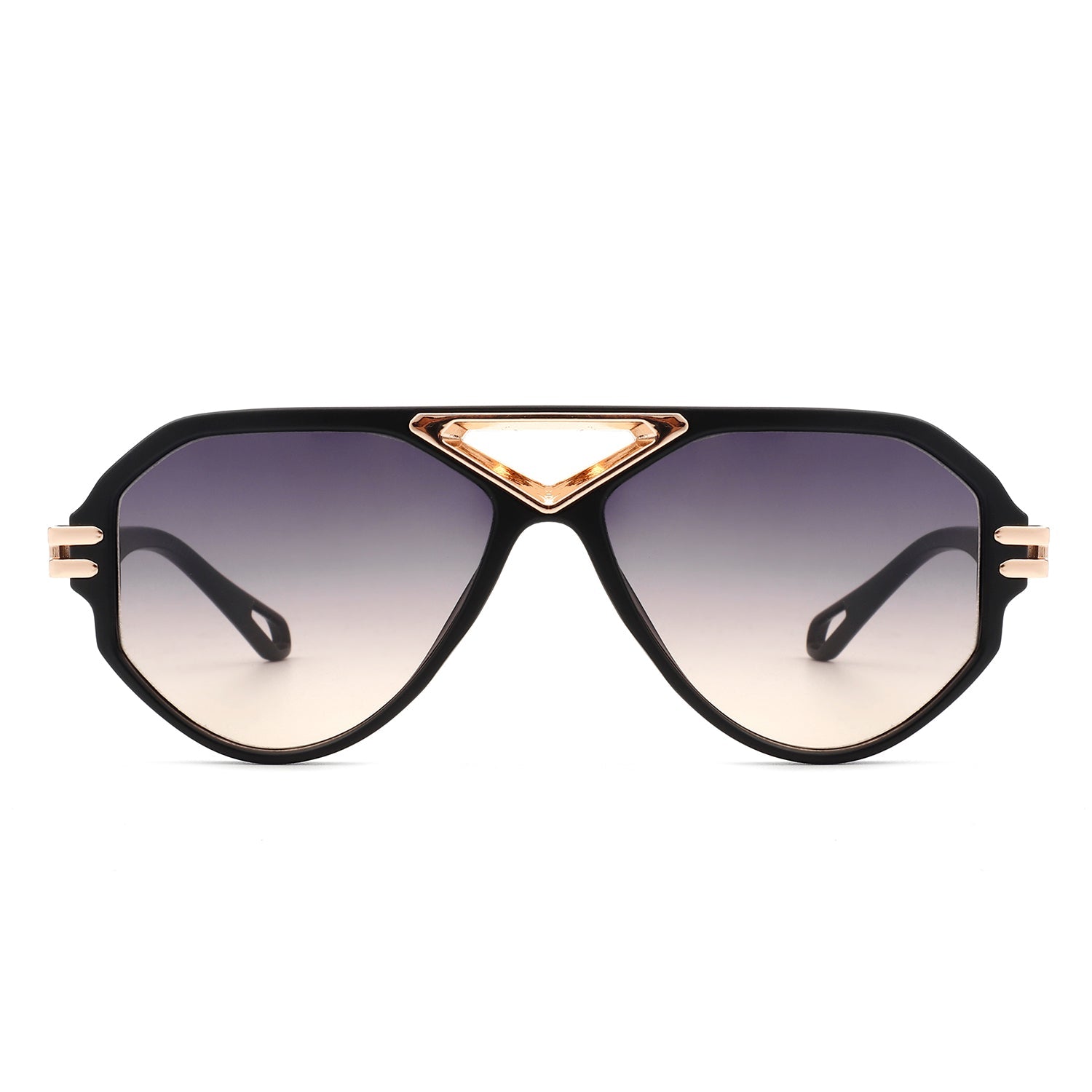 Unityth - Geometric Retro Round Vintage Fashion Aviator Sunglasses