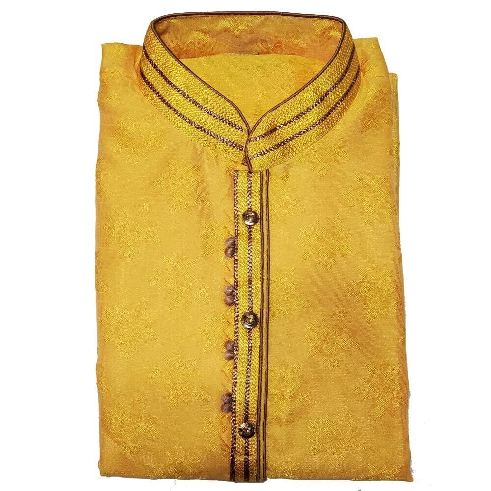 Kurta Pajama Set for Boys - Yellow