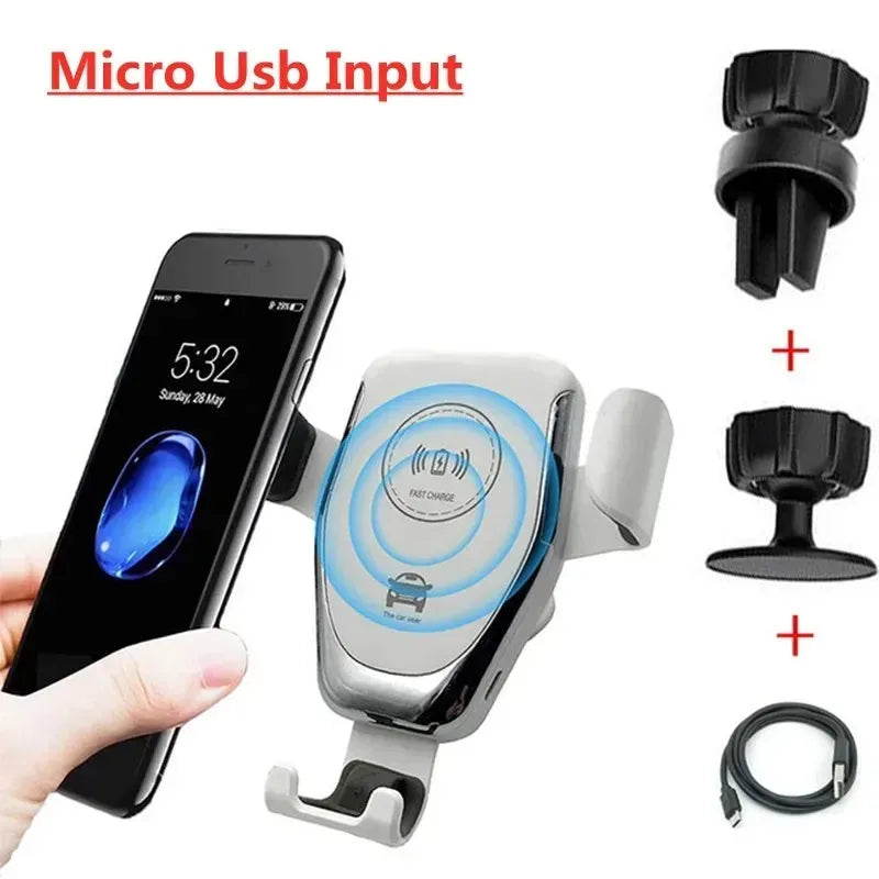 30W  Wireless Fast Charger Car Mount Air Vent Mobile Phone Holder Charging Stand Work On Smartphone