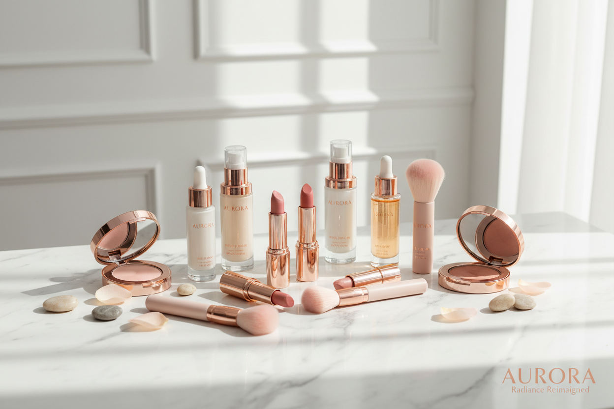 generate an image for cosmetics and beauty collection