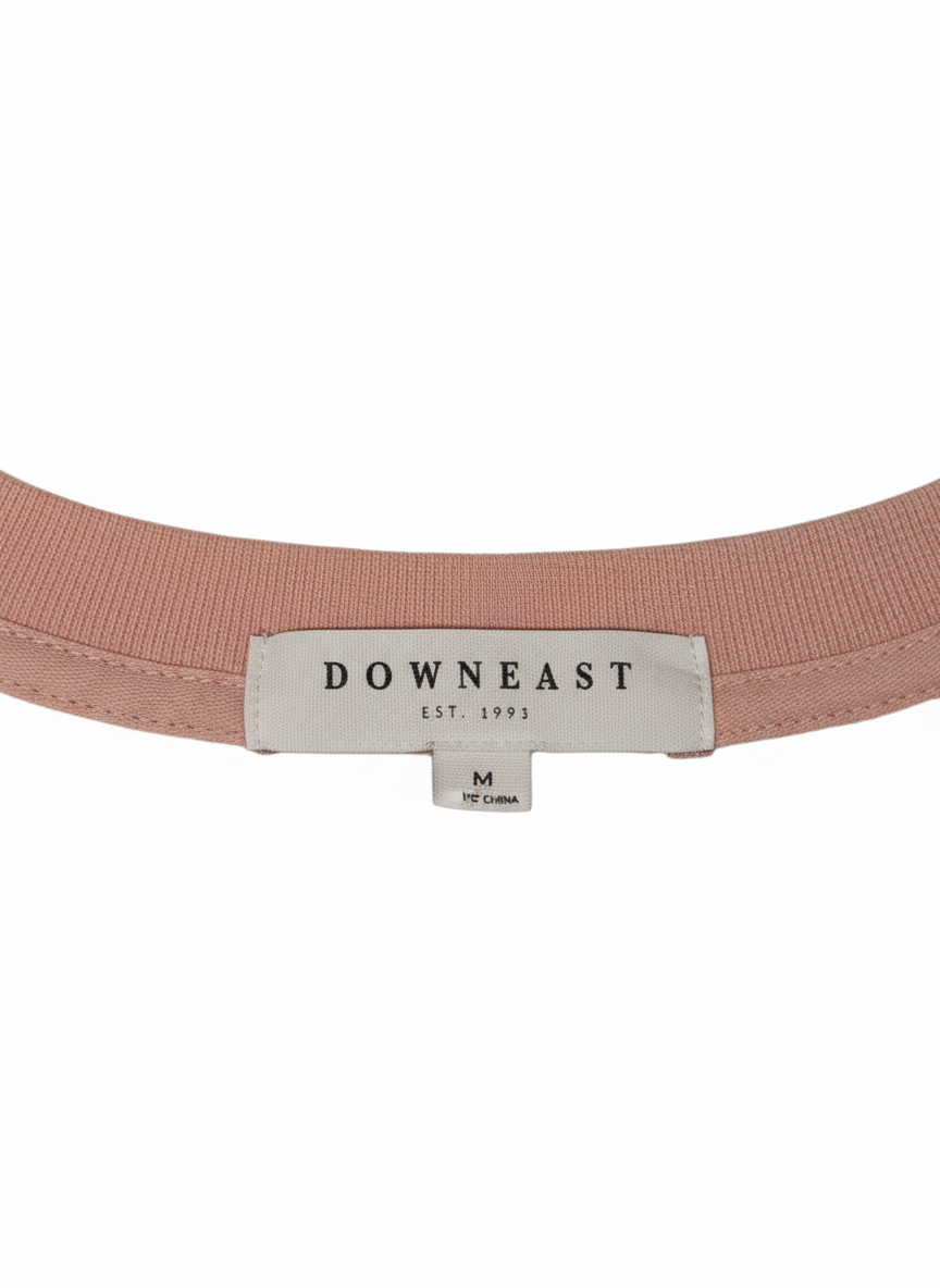 Downeast Women's East Coast Sweatshirt - Blush Pink Pullover Size M