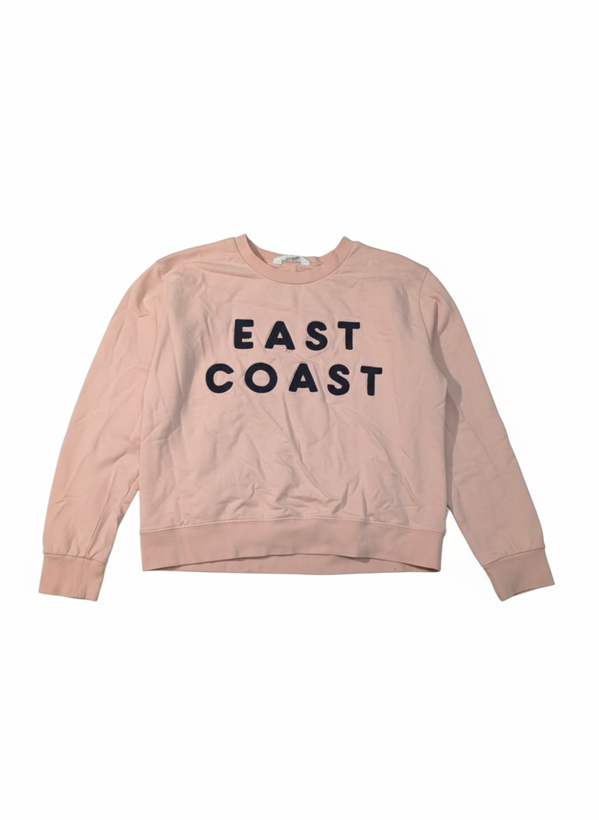 Downeast Women's East Coast Sweatshirt - Blush Pink Pullover Size M